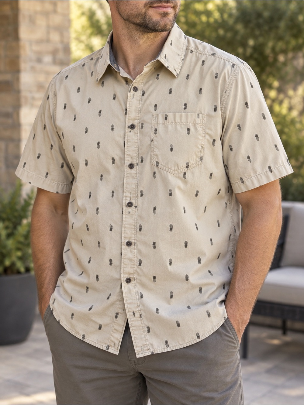 5.11 Tactical Pineapple Grenade Button-Up Shirt Men’s XL